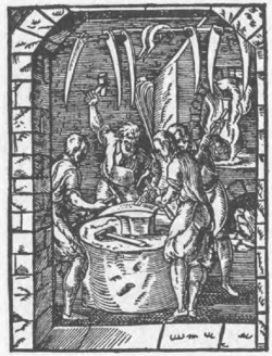 Der Sensenschmied aus Ammans Buch der Stände 1568